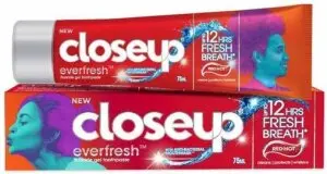 Closeup Everfresh Red Hot zubní pasta, 90 g