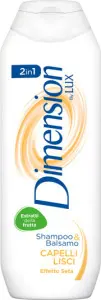 Dimension by LUX 2v1 šampón a balzám na rovné vlasy, 250 ml