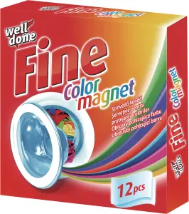 Well Done Fine Color prací ubrousky proti odbarvení, 12 ks