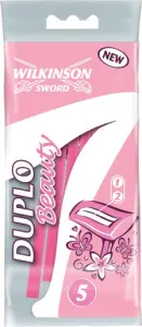 Wilkinson Sword Duplo Beauty jednorázové holítka, 2 břity, 5 ks