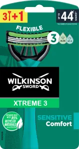 Wilkinson Sword Xtreme3 Sensitive jednorázový holící strojek, 4 ks