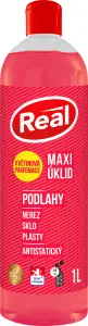 Real Maxi Úklid s květinovou parfemací čistič na podlahy nerez, sklo, plasty, antitatický, 1 l
