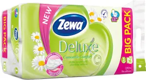 Zewa Deluxe Camomile Comfort 3vrstvý toaletní papír, 16 rolí, 19,3 m role