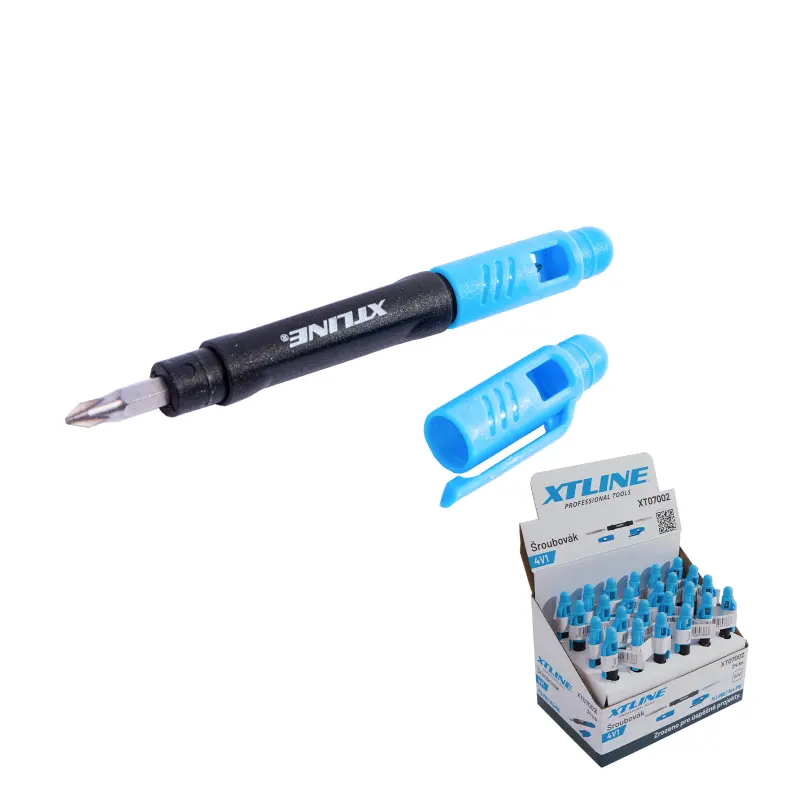 XTLINE Šroubovák 4V1, PL3-PH0 / PL4-PH1, 1bal/24ks