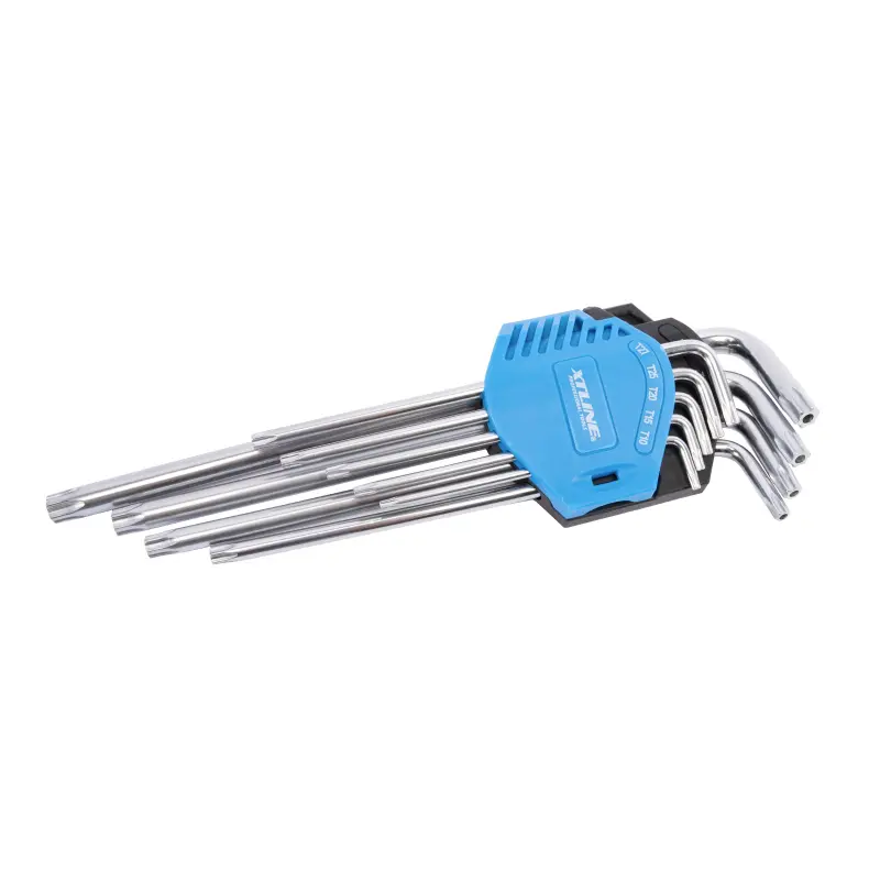 XTLINE Sada prodloužených TRX klíčů s otvorem | T10-T50, 9 dílů XTLINE Sada prodloužených TRX klíčů s otvorem | T10-T50, 9 dílů