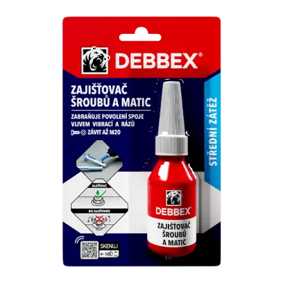 Zajišťovač šroubů a matic 10 ml tuba v blistru modrá