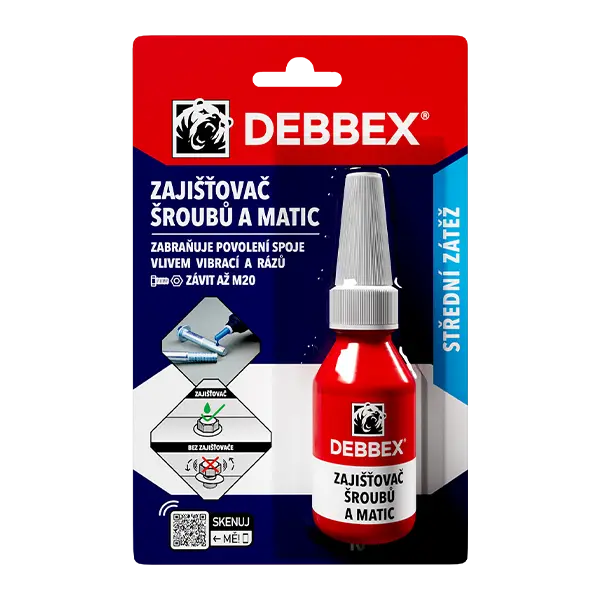 Zajišťovač šroubů a matic 10 ml tuba v blistru modrá