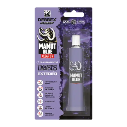 MAMUT GLUE Clear UV 25 ml tuba v blistru transparentní