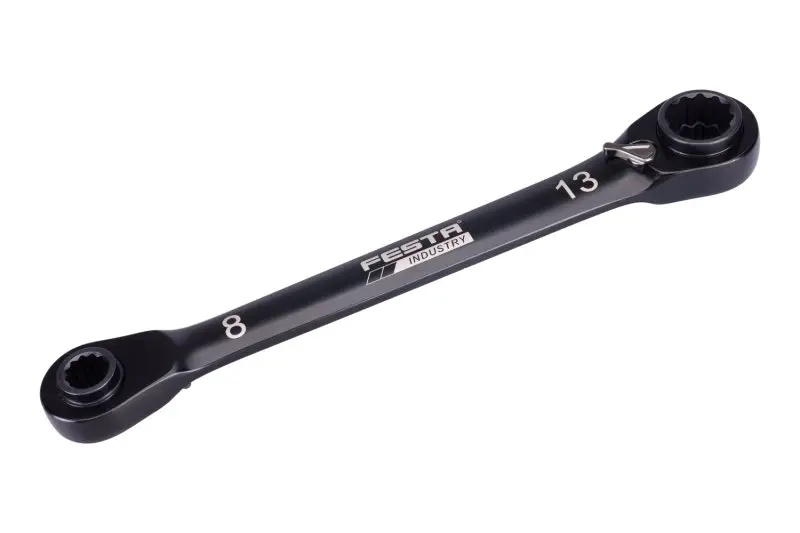 Klíč ráčnový FESTA Industry CrV-CrMo  8/10, 12/13 72T