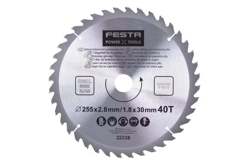 Kotouč pilový FESTA SK 255/2,8/30mm 40T Kotouč pilový FESTA SK 255/2,8/30mm 40T