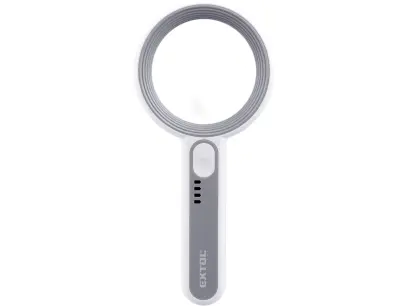 lupa se světlem, 6×, 12× zvětšení, USB nabíjení