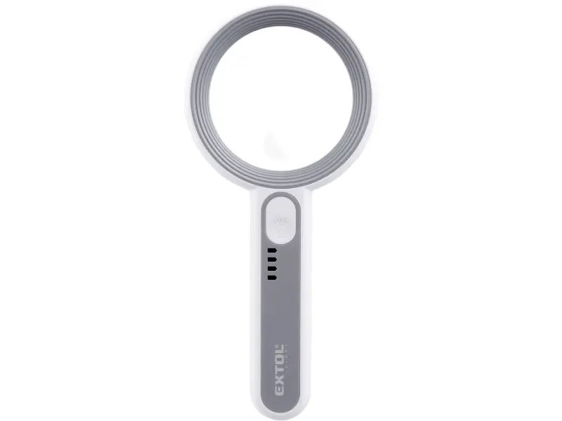 lupa se světlem, 6×, 12× zvětšení, USB nabíjení