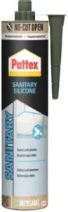 PATTEX Sanitární silikon, transparentní, 280 ml PATTEX Sanitární silikon, transparentní, 280 ml