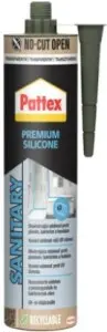 PATTEX Sanitární silikon Premium, transparentní, 280 ml