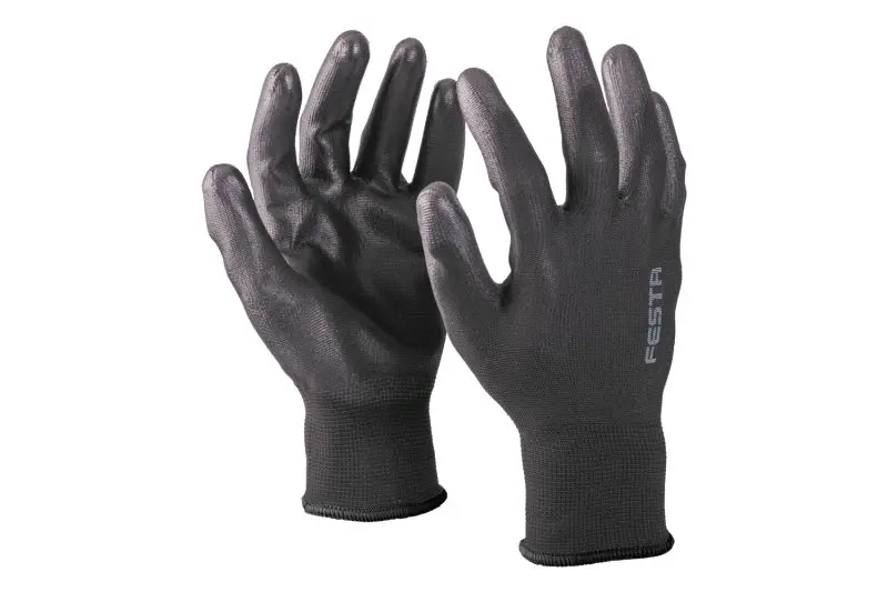 Rukavice FESTA KELT BLACK máčené PU vel. 11, CE 388