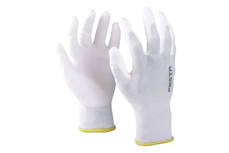 Rukavice FESTA KELT WHITE máčené  PU vel. 9, CE 388