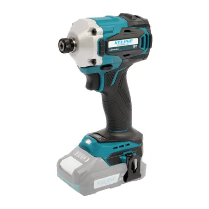 XTLINE Aku rázový utahovák na bity bezuhlíkový 18 V, 1/4“, 230 Nm