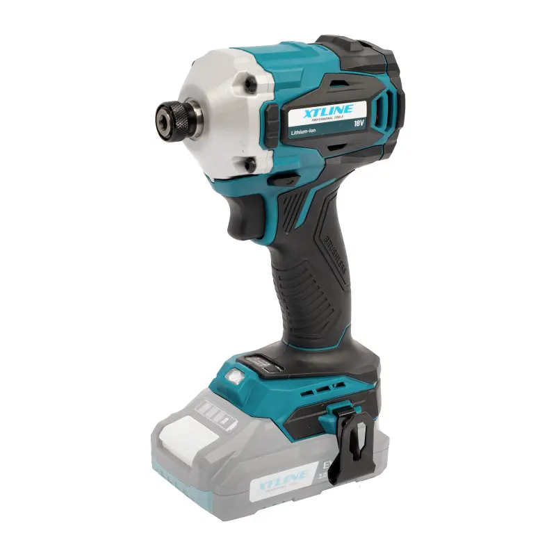 XTLINE Aku rázový utahovák na bity bezuhlíkový 18 V, 1/4“, 230 Nm