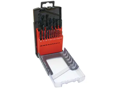 Sada vrtáků 19-dílná 1,00-10,00x0,5mm ČSN 221121RNHSS Pasivovaná, plastová krabička