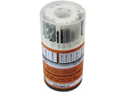 Sada vrtáků 18-dílná kombinovaná 3/4/5/6/8/10mm 1121RNHSS/DR1121RNHSS/VB0203500