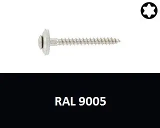 Vrut s podl. 15mm, nerez A2 4,5x35 Torx RAL9005 (Art.8790)