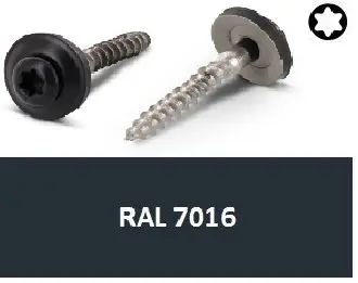 Vrut s podl. 15mm, nerez A2 4,5x35 Torx RAL7016 (Art.8790)
