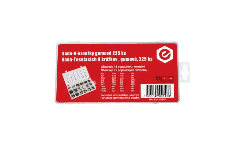 Sada - O-kroužky gumové 225ks