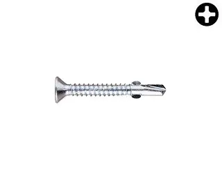 Šroub samovrtný DIN 7504P ocel 4,8x32 ZB + křidélka