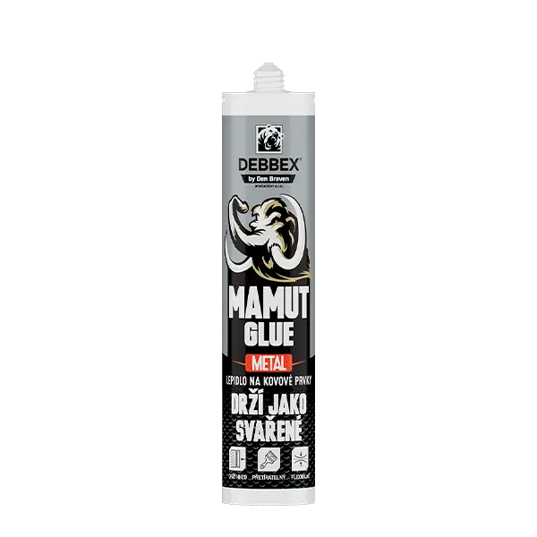MAMUT GLUE Metal 290 ml kartuše kovově šedá