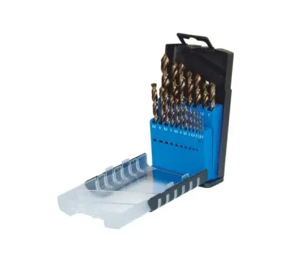 Sada OREN - vybrušované vrtáky HSS-Co. DIN 338, 19dílná (G)