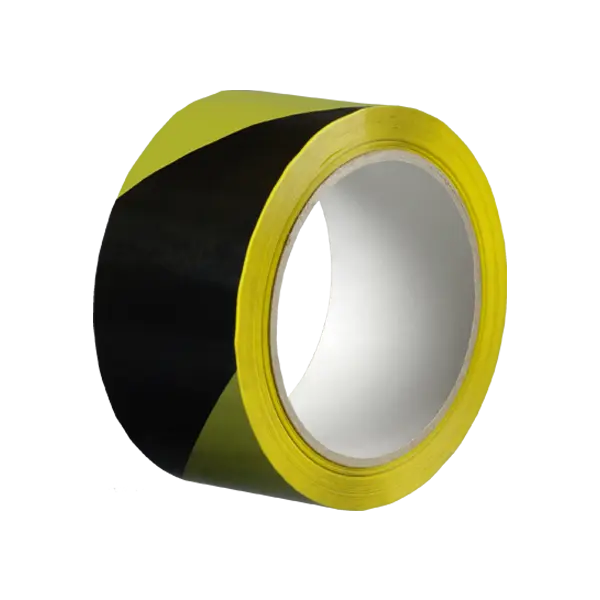 Lepicí páska výstražná 50 mm, délka 66 m 66 m žluto – černá / levá