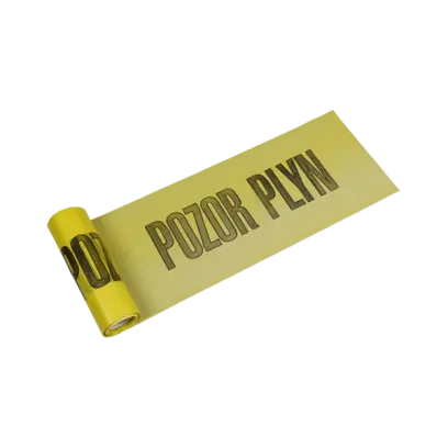 Výstražná fólie 22 cm × 0,08 mm, délka 20 m 20 m žlutá - PLYN