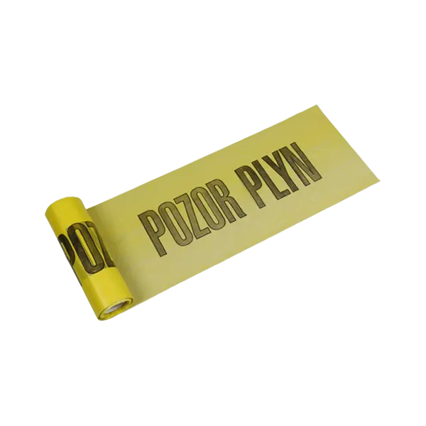 Výstražná fólie 22 cm × 0,08 mm, délka 20 m 20 m žlutá - PLYN