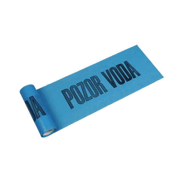 Výstražná fólie 22 cm × 0,08 mm, délka 20 m 20 m modrá - VODA