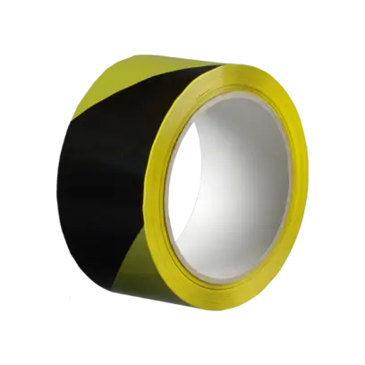 Lepicí páska výstražná 50 mm, délka 66 m 66 m žluto – černá / pravá