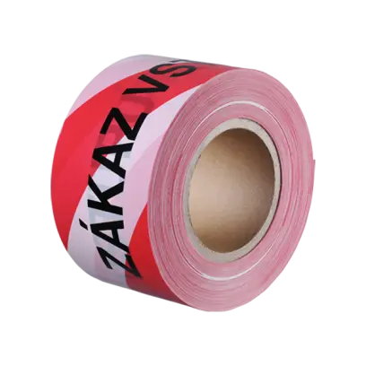 Bariérová páska 70 mm, délka 500 m 500 m červeno - bílá