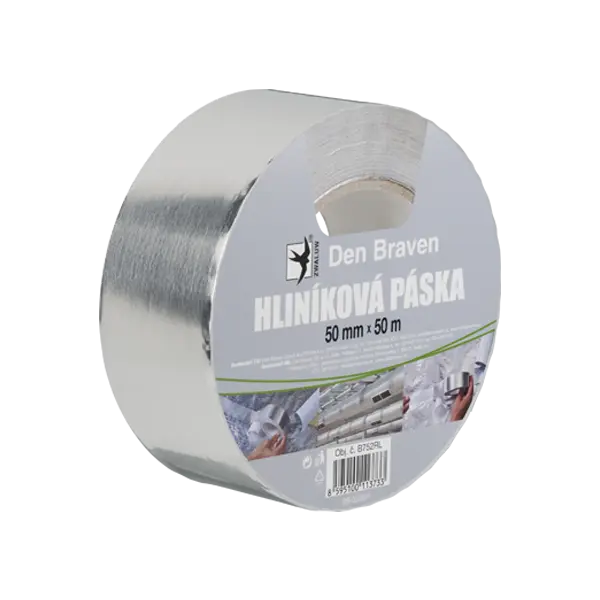 Hliníková páska 50 mm, délka 50 m 50 m stříbrná