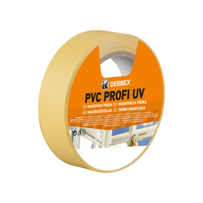 PVC PROFI UV maskovací páska 50 mm, délka 33 m 33 m žlutá