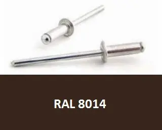 Trhací nýt AL/ST 4,0x10 RAL 8014 Sépiová hnědá - Bralo