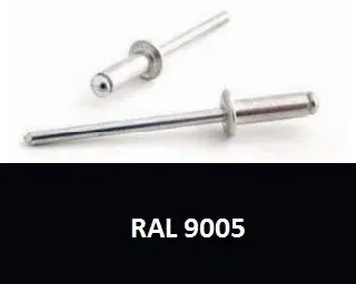 Trhací nýt AL/ST 4,0x10 RAL 9005 Černá - Bralo