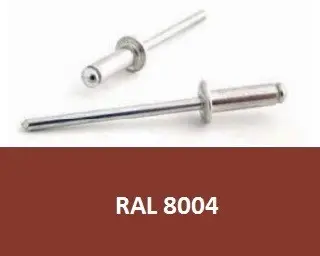 Trhací nýt AL/ST 3,2x8 RAL 8004 Měděná hnědá - Bralo