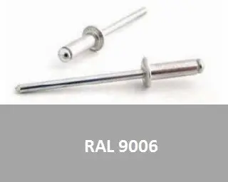 Trhací nýt AL/ST 4,8x12 RAL 9006 Bílý hliník - metalíza - Bralo