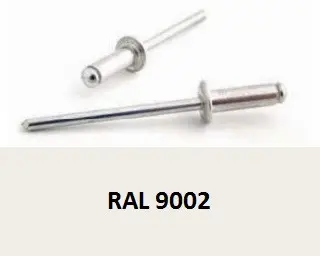 Trhací nýt AL/ST 4,8x12 RAL 9002 Šedobílá - Bralo