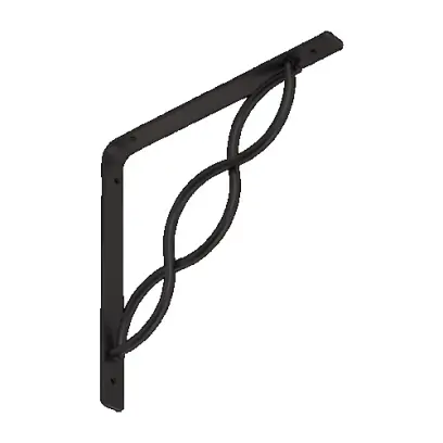 WPRP 150 konzole se splétanou vzpěrou 150x150 černá