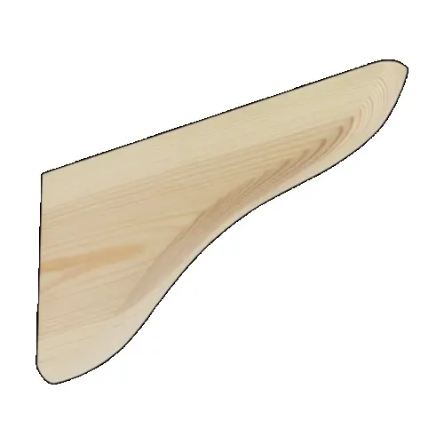 WDP 215 S konzole  120x215 dřevěná, borovice