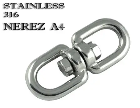 Obrtlík oko-oko 10mm nerez A4