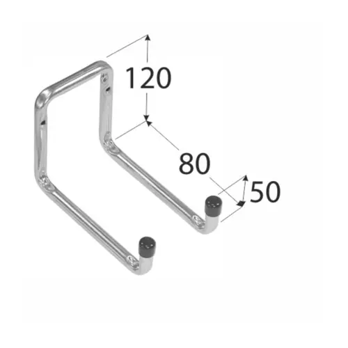 H2U  80 hák dvojitý U 80