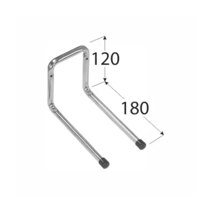 H2P 180 hák dvojitý rovný 180