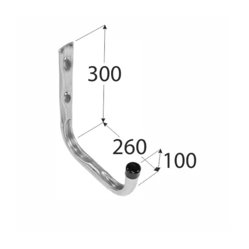 HPU 260 hák jednoduchý U 260