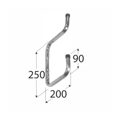 W2P držák pro dvě poličky 200